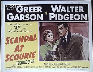 Imagen del vendedor de Scandal at Scourie Lobby Card #6 1953 Greer Garson and Walter Pidgeon! a la venta por AcornBooksNH