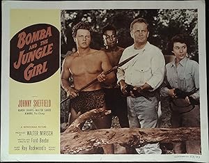 Seller image for Bomba and the Jungle Girl Lobby Card 1953 Johnny Sheffield, Karen Sharpe! for sale by AcornBooksNH