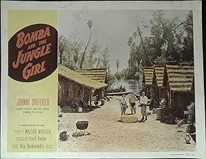 Immagine del venditore per Bomba and the Jungle Girl Lobby Card 1953 Sheffiled, Sharpe & Walter Sande! venduto da AcornBooksNH