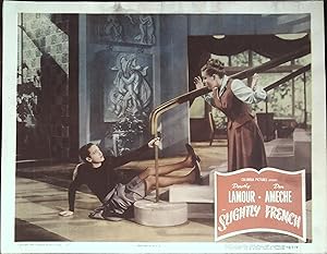 Imagen del vendedor de Slightly French Lobby Card #7 1948 Dorothy Lamour and Janis Carter! a la venta por AcornBooksNH