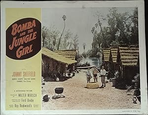 Bild des Verkufers fr Bomba and the Jungle Girl Lobby Card 1953 Sheffiled, Sharpe & Walter Sande! zum Verkauf von AcornBooksNH