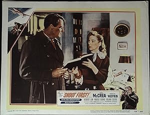 Seller image for Shoot First! Lobby Card #5 1953 Joel McCrea and Evelyn Keyes! for sale by AcornBooksNH