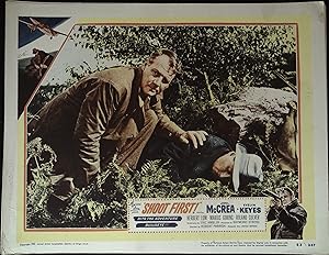 Seller image for Shoot First! Lobby Card #3 1953 Joel McCrea in danger! for sale by AcornBooksNH