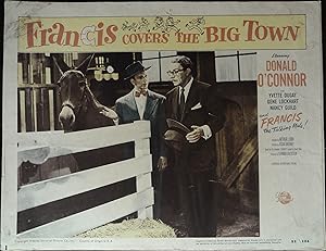 Image du vendeur pour Francis Covers the Big Town Lobby Card #8 1953 Donald O'Connor & Francis! mis en vente par AcornBooksNH
