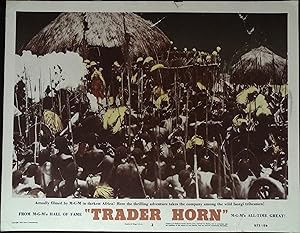 Imagen del vendedor de Trader Horn Lobby Card #2 1931 Edwina Booth among the Isorgi tribesmen! a la venta por AcornBooksNH