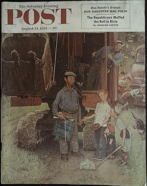The Saturday Evening Post august 21, 1954 Norman Rockwell, Leslie Ford