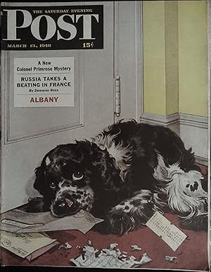 The Saturday Evening Post March 13, 1948 Albert Staehle, Leslie Ford