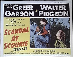 Image du vendeur pour Scandal at Scourie Lobby Card #2 1953 Garson, Pidgeon and Donna Corcoran! mis en vente par AcornBooksNH