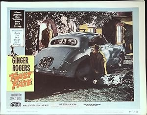 Seller image for Twist of Fate Lobby Card #4 1954 Herbert Lom hiding behind car! for sale by AcornBooksNH