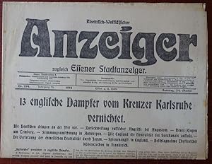 Rheinisch-Westfälischer Anzeiger zugleich Essener Stadtanzeiger. Nr. 294. 24. Oktober 1914. Schla...