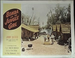 Bild des Verkufers fr Bomba and the Jungle Girl Lobby Card 1953 Sheffiled, Sharpe & Walter Sande! zum Verkauf von AcornBooksNH