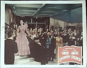 Imagen del vendedor de Slightly French Lobby Card #6 1948 Dorothy Lamour and Don Ameche! a la venta por AcornBooksNH