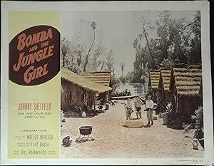 Bild des Verkufers fr Bomba and the Jungle Girl Lobby Card 1953 Sheffiled, Sharpe & Walter Sande! zum Verkauf von AcornBooksNH