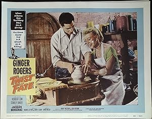 Imagen del vendedor de Twist of Fate Lobby Card #7 1954 Ginger Rogers, Jacques Bergerac! a la venta por AcornBooksNH