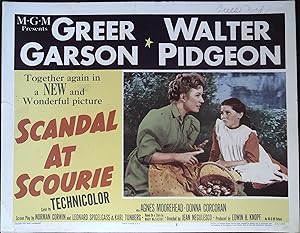 Image du vendeur pour Scandal at Scourie Lobby Card #5 1953 Greer Garson and Donna Corcoran! mis en vente par AcornBooksNH