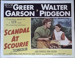 Immagine del venditore per Scandal at Scourie Lobby Card #5 1953 Greer Garson and Donna Corcoran! venduto da AcornBooksNH