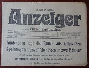 Rheinisch-Westfälischer Anzeiger zugleich Essener Stadtanzeiger. Nr. 251. 11. September 1914. Sch...