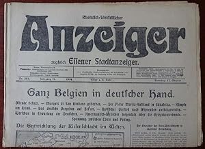 Rheinisch-Westfälischer Anzeiger zugleich Essener Stadtanzeiger. Nr. 287. 17. Oktober 1914. Schla...