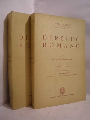 Derecho Romano ( 3 volúmenes) Tomo I. Parte general. Derechos Reales - Tomo II. Obligaciones. Der...
