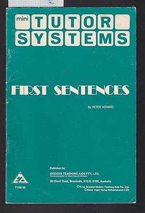Tutor Systems : Mini Tutor Systems : First Sentences : For Use with Mini Tutor Systems 12 Tile Board