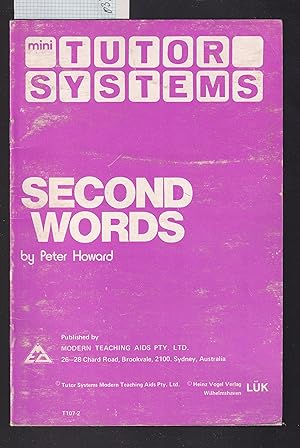 Tutor Systems : Mini Tutor Systems : Second Words : for Use with 12 Tile Board