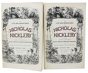 Image du vendeur pour The LIFE And ADVENTURES Of NICHOLAS NICKELBY. Reproduced in Facsimile from the Original Monthly Parts of 1838 - 9.; With an Essay by Michael Slater mis en vente par Tavistock Books, ABAA