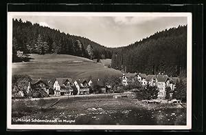 Ansichtskarte Schönmünzach i. Murgtal, Ortsansicht aus der Vogelschau