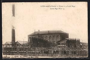 Carte postale Lens, Fosse No 4 Louis Big, avant la Guerre