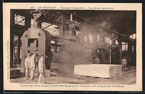 Carte postale Le Creusot, Usines Schneider, Le Gros Laminoir