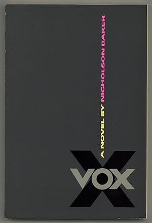 Bild des Verkufers fr Vox: A Novel zum Verkauf von Between the Covers-Rare Books, Inc. ABAA