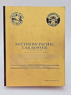 Seller image for Southern Pacific Car Roster as of January 31, 1956. for sale by Zephyr Books