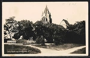 Bild des Verkufers fr Ansichtskarte Deutsch-Altenburg, Blick auf die Kirche zum Verkauf von Bartko-Reher