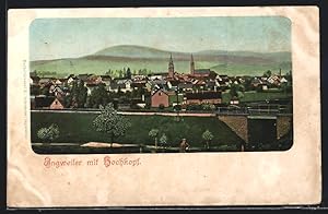 Carte postale Ingweiler i. E., vue générale avec Hochkopf