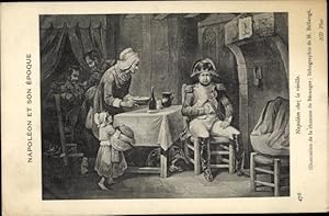 Künstler Ansichtskarte / Postkarte Bellangé, H., Napoleon im Haus der alten Frau