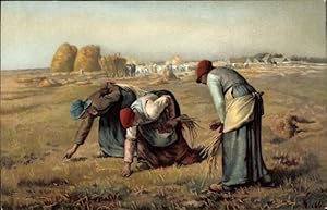 Künstler Ansichtskarte / Postkarte Millet, Die Ährenleserinnen, Bauersfrauen bei der Ernte