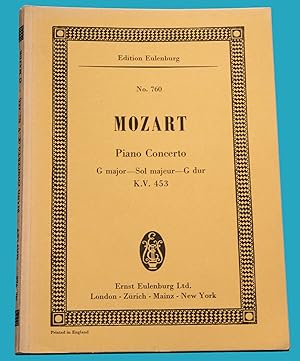 Mozart Piano Concerto G major - G dur - Edition Eulenburg No. 760 ---