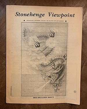 Stonehenge Viewpoint Issue Number 62 THE DRAGON ISSUE "King Arthur Who And When" Paul Karlsson Jo...