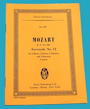 Bild des Verkufers fr Mozart Clarinet Concerto A major K. 622 - Edition Eulenburg No. 778 --- zum Verkauf von Rmpelstbchen