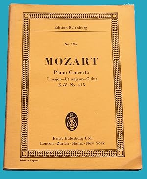 Mozart Piano Concerto C major - C dur K.-V. No. 415 - Edition Eulenburg No. 1206 ---