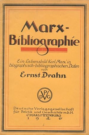 Bild des Verkufers fr Marx-Bibliographie. zum Verkauf von Antiquariat Frank Albrecht (VDA / ILAB)