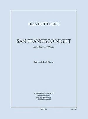 Seller image for San Francisco Nightpour chant et piano for sale by AHA-BUCH GmbH