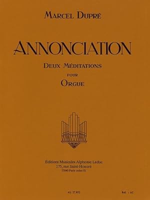 Bild des Verkufers fr ANNONCIATION 2 MEDITATIONS POURORGUE zum Verkauf von AHA-BUCH GmbH