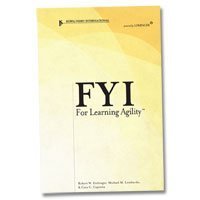 Bild des Verkufers fr FYI for Learning Agility zum Verkauf von WeBuyBooks