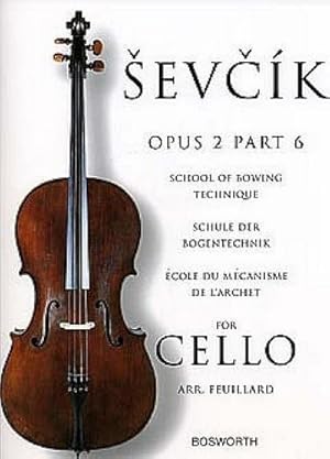 Seller image for Sevcik for Cello - Opus 2, Part 6: School of Bowing Technique for sale by AHA-BUCH GmbH