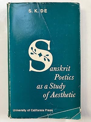 Seller image for Sanskrit Poetics as a Study of Aesthetic for sale by Joseph Burridge Books