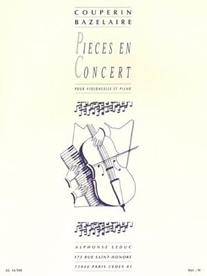 Bild des Verkufers fr Pices en concert pourvioloncelle et piano zum Verkauf von AHA-BUCH GmbH