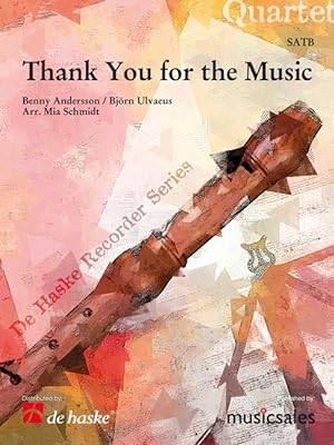 Immagine del venditore per Thank You for the Music, fr Bloeckfloetenquartett, Partitur u. Einzelstimmen venduto da moluna