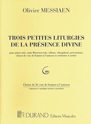 Immagine del venditore per 3 petites Liturgies de la prsence divine pour choeur de femmes et instruments, partition de choeur venduto da moluna