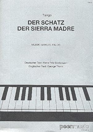 Bild des Verkufers fr Der Schatz der Sierra Madre:Einzelausgabe Gesang und Klavier zum Verkauf von Smartbuy