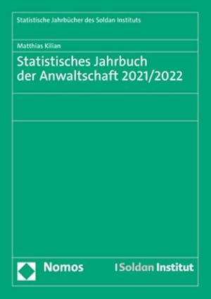 Bild des Verkufers fr Statistisches Jahrbuch der Anwaltschaft 2021/2022 zum Verkauf von AHA-BUCH GmbH